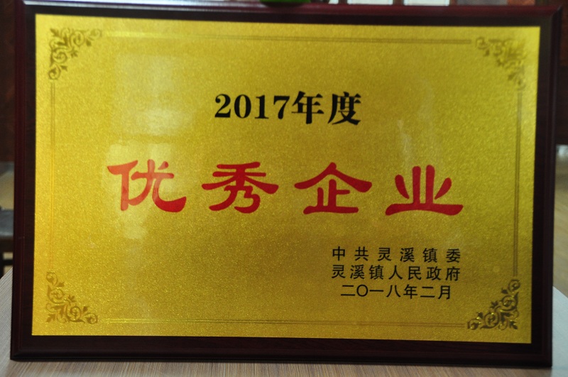 灵溪镇2017年度优秀企业